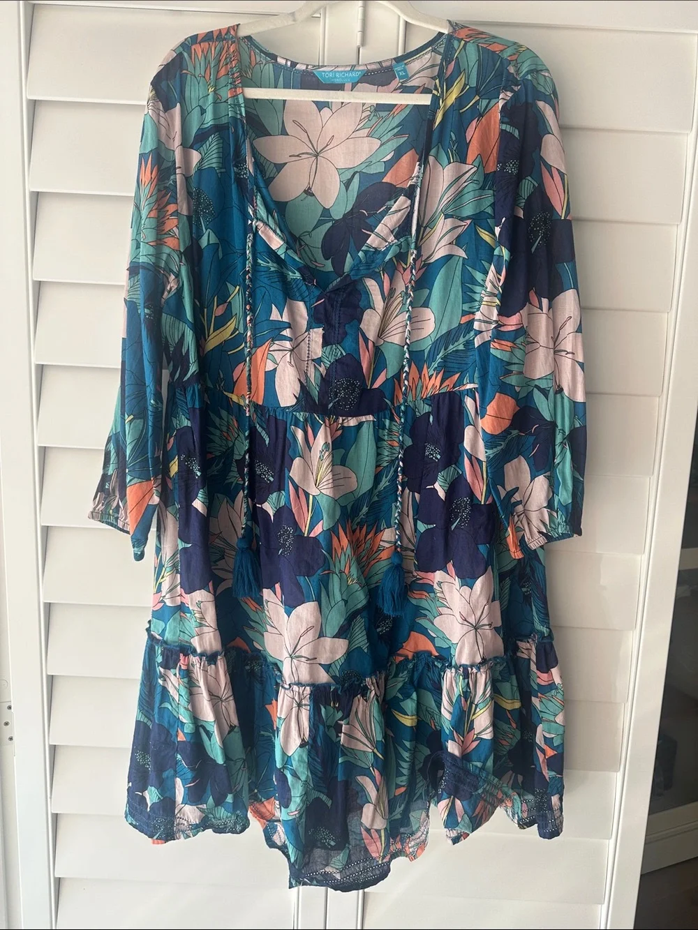 Tori Richard like new bathing suit cover up XL